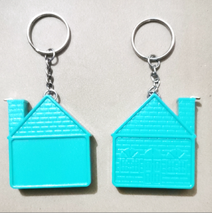 Khuyến mãi nhà nhỏ hình dạng Keychain Băng biện pháp nhà có hình dạng đo băng - Product Image 2