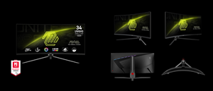 Soporte ergonómico MAG 345CQR con bisel estrecho de tres lados - Product Image 6