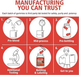 2022 गर्म सौंदर्य त्वचा देखभाल वजन कम करते हुए गामी साइडर सिरका वसंत घाटी सेब देवदार गुम्मस - Product Image 6