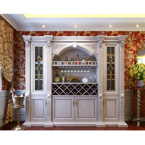 Mueble de Cocina Modular Ecológico Personalizado, Nuevo Mueble de Madera de Teca para Exhibición de Vinos - Product Image 4