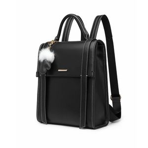 Hot Sale Women's <b>Backpack</b>, Minimalist Beige PU Leather <b>Backpack</b> Convertible Handbag for Office & Daily Life - Product Image 2