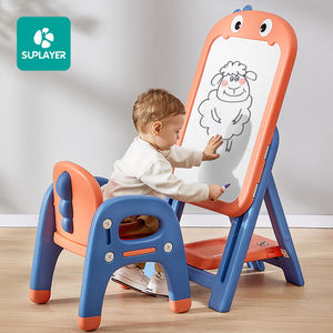 กระดานแม่เหล็กพับได้ SUPLAYER แบบปรับแต่งได้ OEM มีตัวอย่างฟรี สำหรับเด็ก วาดเขียน ระบายสี พร้อมขาตั้ง - Product Image 1