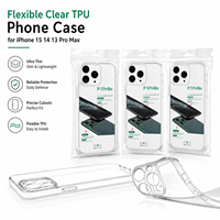 Kustomisasi Pabrik Fleksibel TPU Transparan untuk 18 15 14 13 Pro Max Ultra Tipis Potongan Presisi Perlindungan 360 Anti Benturan