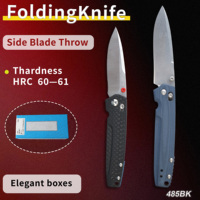 Couteau pliant BM485 EDC, manche en fibre de carbone et G10, lame en acier S30V, couteau de poche léger de 63 g pour le camping, expédition rapide aux États-Unis