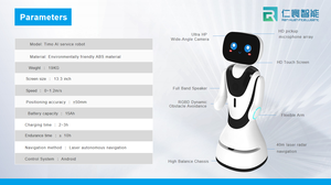 Robot Renhuan Timo, Robot de Interacción Inteligente, Robot de Recepción <span class=keywords><strong>Comercial</strong></span>, Reconocimiento Facial, <span class=keywords><strong>Asistente</strong></span> de <span class=keywords><strong>Marketing</strong></span>, Transformador de IA - Product Image 3