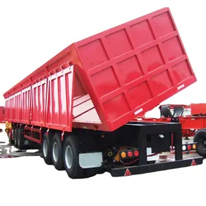 13 Mét Cargo Trailer Truck Trailer Side Tipper Side Tipping Cho Rebar Transportatiosn Với Side Bán Phá Giá Cơ Thể