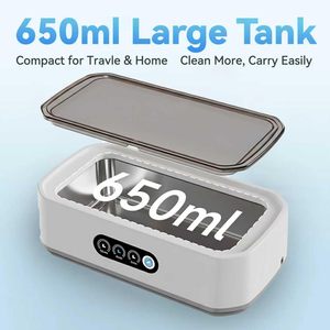 2026 New 650ml Jewelry Braces Dentures <b>Glasses</b> Ultrasonic Cleaning Touch Screen <b>Stainless</b> Steel Ultrasonic Cleaning Machine - Product Image 2