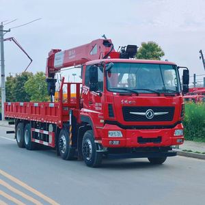 Camion de fret Dongfeng 8X4 avec grue télescopique de 25 tonnes, camion-grue monté pour travaux de construction - Product Image 4