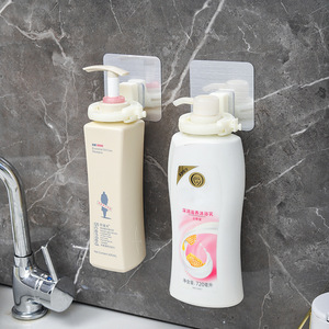Wall Mounted Adhesive Soap Dispenser Holder Plastic Minimalist Design Bathroom Shelves Suction Mounted Durable - Product Image 2