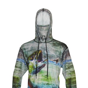 Ropa Deportiva de Alta Calidad, Sudadera con Capucha de Pesca de Manga Larga con Logotipo, Sudadera de Pesca de Secado Rápido Personalizada al por Mayor - Product Image 4