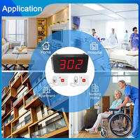 Système de bouton d'appel d'urgence intelligent sans fil 1 écran de comptoir 10 boutons patient/infirmière pour clinique maison de retraite