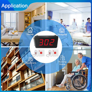 Sistema Inalámbrico Inteligente de Llamada de Emergencia para Cama, 1 Pantalla Contadora, 10 Botones para Pacientes y Enfermeras, para Clínica o Residencia - Product Image 4