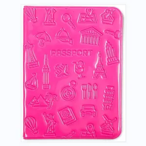 Factory Fashion Cheap Price Passport Sleeve Cover Pu Leather With Logo Embossed