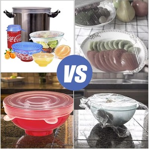 Food Grade Stretchable Silicone Fresh Keeping Cover 6 Pieces Reusable Elastic Seal Lid For Bowls Fruits Vegetables Food Storage - Product Image 3