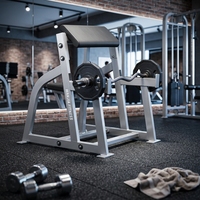 Équipement de curl assis en acier de qualité commerciale supérieure pour salles de sport, avec stabilité améliorée, type Scott Bench pour curls des bras assis