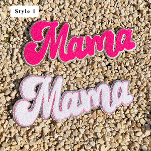 Toppa in ciniglia da 11 pollici all'ingrosso con scritta personalizzata da stirare, rosa acceso, per <span class=keywords><strong>abbigliamento</strong></span> da donna e <span class=keywords><strong>mamma</strong></span> - Product Image 6