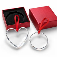 Adorno Navideño de Cristal Personalizado con Foto y Logotipo, Grabado Láser 3D, Decoración Colgante Ecológica, Regalos Familiares para las Fiestas
