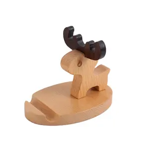 חג המולד מתנה קטנה יצירתי בעלי חיים shapewood טלפון נייד בעל חג המולד קישוט שולחן