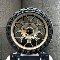 Jantes en alliage forgé X-RIMS 4x100 6x139.7 17-22 pouces Beadlock Mesh 5 trous Jantes dorées pour voitures