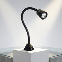 Lampe de machine flexible à col de cygne ONN-M3W IP65 12-240V. Ciblez n'importe où, sans angles morts. Scellé et brillant. Longue vie.