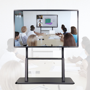 Khung Hợp kim nhôm 75 inch 40 điểm cảm ứng 4K UHD Máy tích hợp đa phương tiện màn hình cảm ứng thông minh cho hội nghị - Product Image 1