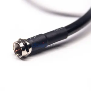 9.5mm PAL TV Male To F Type Male Coaxial TV Satellite Antenna RF Cable