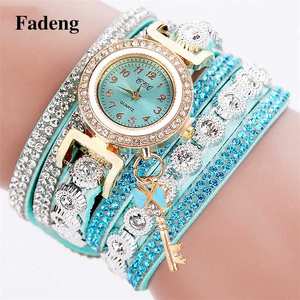 Nouvelle <span class=keywords><strong>montre</strong></span> à boucle de couleur incrustée de diamants personnalité pendentif clé <span class=keywords><strong>montre</strong></span> pour <span class=keywords><strong>femme</strong></span> <span class=keywords><strong>montre</strong></span> bracelet de mode - Product Image 1