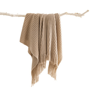 Nordic Style Chain Tassel Acrylic Knitted Blanket - Decorative <strong>Throw</strong> <strong>for</strong> Sofa Cover <strong>Bed</strong> End Air Conditioning Nap - Product Image 4