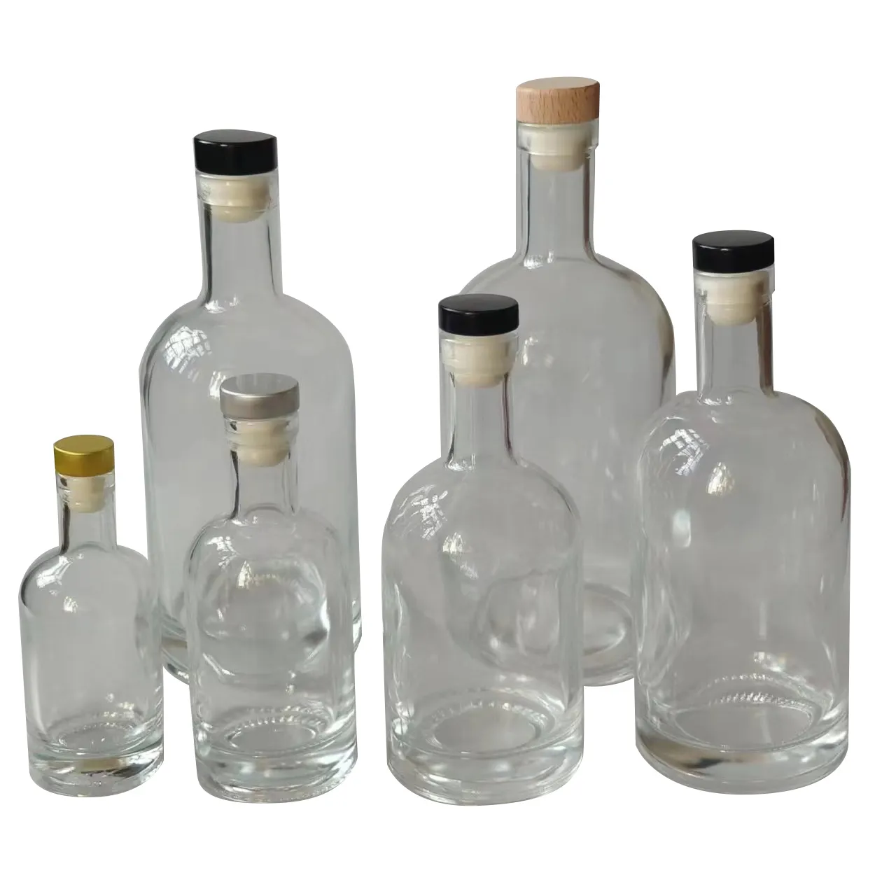 Ns23001 Groothandel Lege Wodka/Liquor Wijnglazen Fles Met Stopper