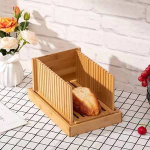 Cortador de pan de bambú Crown Aviation, bandeja plegable para pan tostado, molde de madera maciza para hornear y herramientas de repostería - Product Image 2