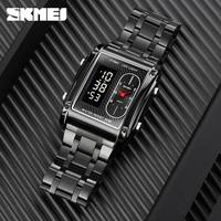Jam tangan elektronik anak olahraga, arloji Fashion multifungsi pria penjualan pabrik jam tangan Digital Led 30M SKMEI 1868