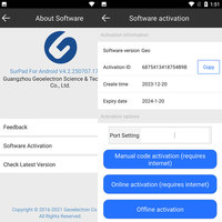 Logiciel E-survey FOIF Unistrong Stonex Surpad 4.2 compatible avec divers contrôleurs et Android pour code de licence permanent