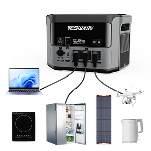 Yesper PB-58 Cắm Trại Pin cung cấp điện cầm tay 1408wh LiFePO4 pin năng lượng mặt trời Trạm điện cho ngoài trời - Product Image 1