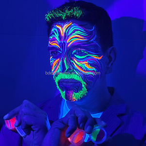 <span class=keywords><strong>Pintura</strong></span> facial y corporal activada por agua, kit de <span class=keywords><strong>pintura</strong></span> facial con luz UV, Cosplay - Product Image 1