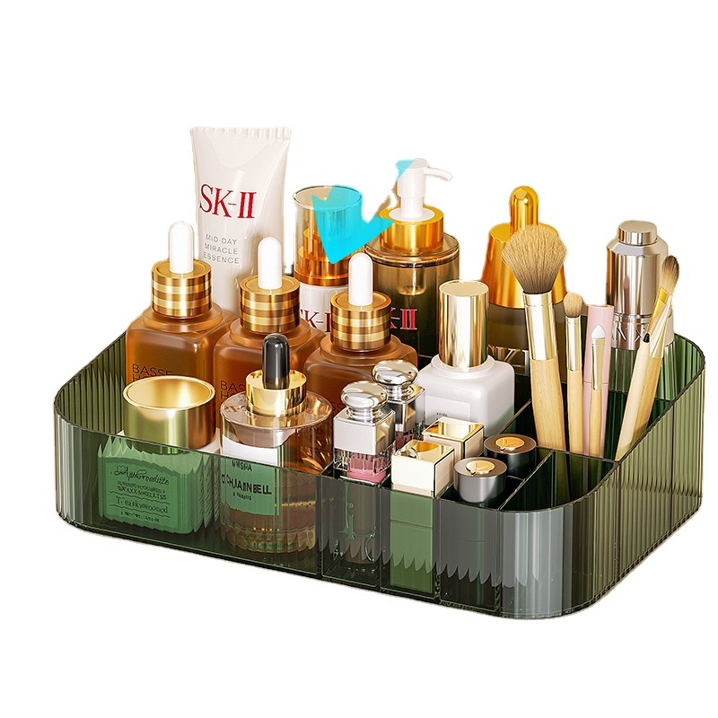 Light Luxury Plastic Desktop Cosmetics Storage