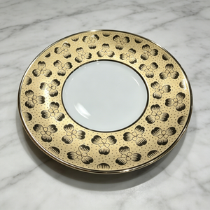 Assiettes de présentation électroplaquées en céramique de style européen, compatibles lave-vaisselle et micro-ondes, pour hôtels et services de traiteur de mariage - Product Image 2