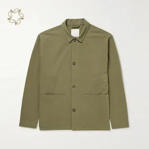 100% Linen Jacket For Men Eco Friendly Mens Linen Jacket Long Sleeve Sustainable Men Canvas Jacket