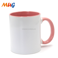 Usine Zibo en gros produire 11oz blanc blanc sublimation tasse à café enduit de céramique tasse en céramique