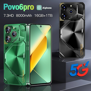 Pova <span class=keywords><strong>6</strong></span> Pro 5g 7.3インチ5Gスマートフォン16GB + 1テラバイト8000 MAh Povo Android 14.0携帯電話 - Product Image 2