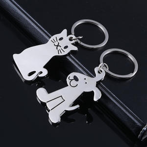 Portachiavi Personalizzato in Acciaio Inox a Forma di Gatto, Regalo Promozionale per Negozi di Animali, Tema Animale Carino per Viaggi - Product Image 1