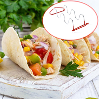 Maßgefertigter Taco-Halter aus Edelstahl, Pancake-Halter