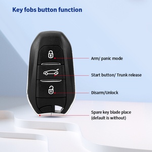 Système d'alarme de voiture universel EASYGUARD EC002-PE-NFC avec démarrage à distance sans clé, verrouillage/déverrouillage par proximité - Product Image 3