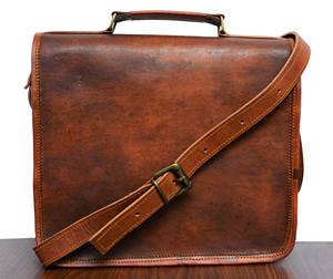 Handmade Genuine Leather Office Laptop <b>Bag</b> Fashion Shoulder Laptop Messenger Custom Logo Full Grain Leather <b>Travel</b> Portable - Product Image 3