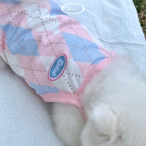 Yifan pakaian kamisol peliharaan rompi suspender anjing pakaian hewan peliharaan musim panas untuk Youkshire kaus untuk rompi anjing kecil sedang
