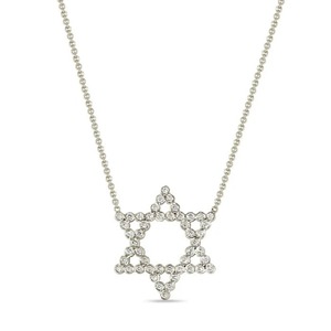 Joyería Personalizada al por Mayor, Collar Minimalista con Diamantes, Circonita, Hexagrama, Estrella de David, Corazón - Product Image 4