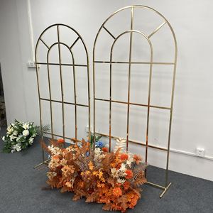 Sfondo decorazione fase evento cornice in metallo staffa ad arco fiore decorazione per matrimonio foresta arco fiore fiore sfondo - Product Image 3