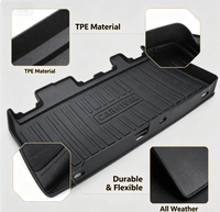 Tapis de sol de voiture sur mesure en TPE anti-rayures et durable de 5 mm d'épaisseur pour Carnival 2022-2026, protection robuste