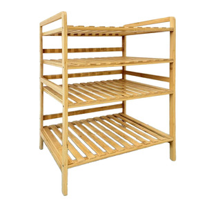Bamboo <b>Shoe</b> <b>Rack</b> Multi Layer <b>Storage</b> For Home Dormitory Entrance Balcony Small Space Use - Product Image 2