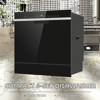 Lavavajillas de encimera 6 configuraciones de lugar-No se necesita instalación Conectar al grifo de la cocina