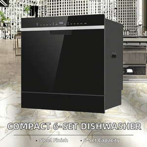 <span class=keywords><strong>Mini</strong></span> <span class=keywords><strong>lave</strong></span>-<span class=keywords><strong>vaisselle</strong></span> de table 4 réglages de place à nettoyage rapide par ultrasons pour les petits ménages - Product Image 3